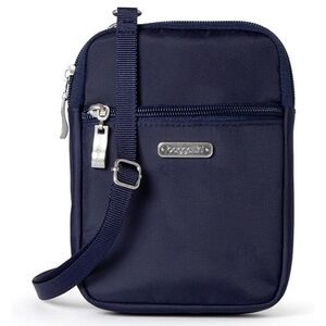 NWT Baggallini Essential Mini Crossbody Bag – Dark Blue, Water-Resistant, RFID
